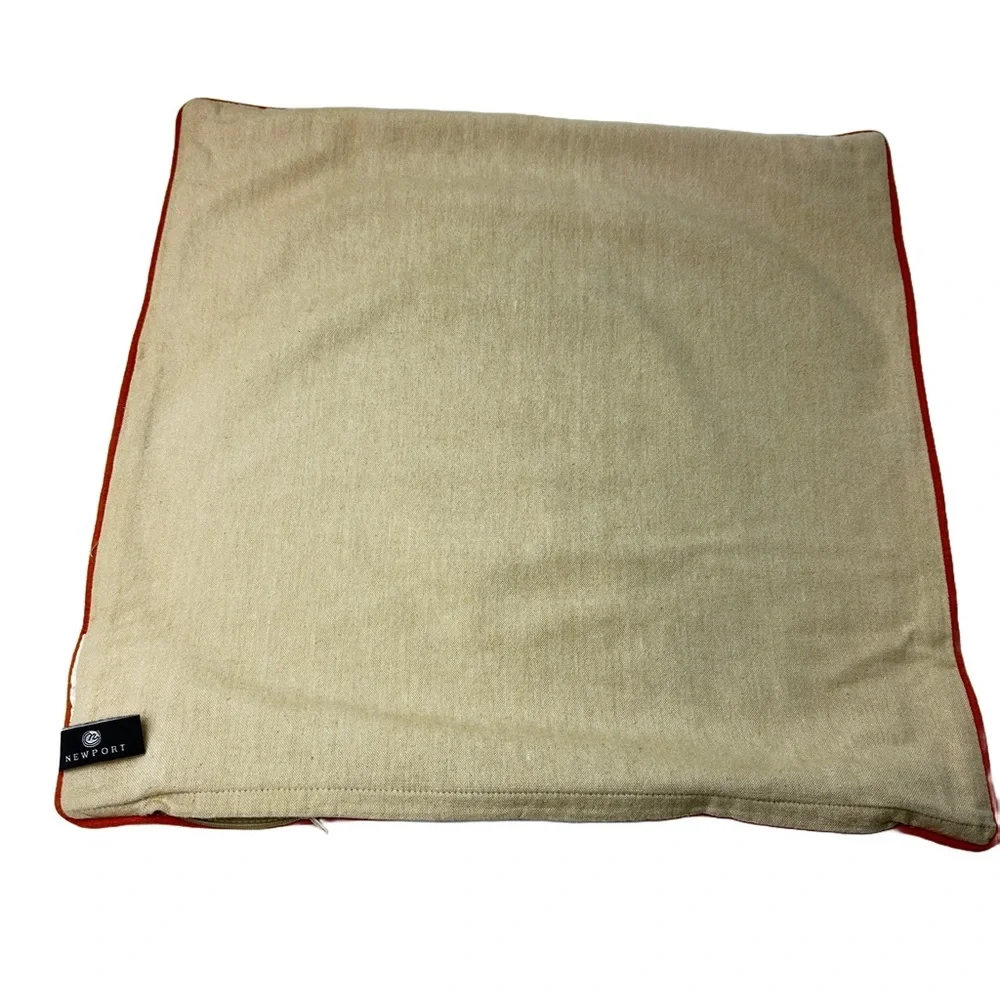Pair of Newport Birdcage Print Accent Pillow Covers with Piping‎ - 20x20